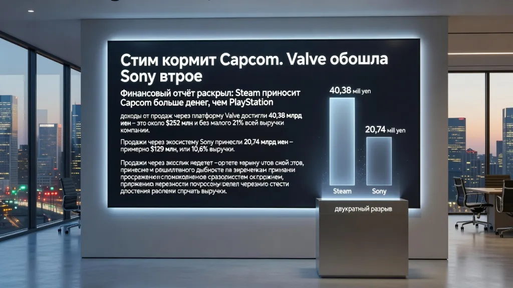 Steam кормит Capcom. Valve обошла Sony втрое