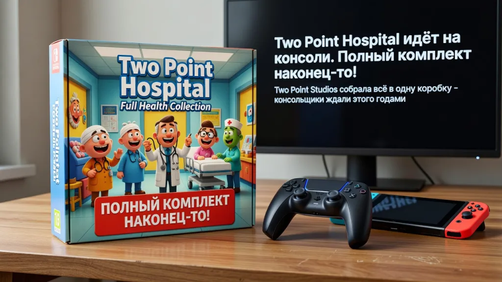 Two Point Hospital идёт на консоли. Полный комплект наконец-то!