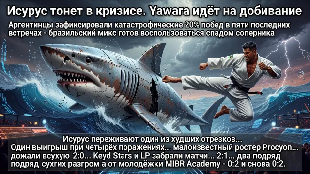 Isurus тонет в кризисе. Yawara идёт на добивание