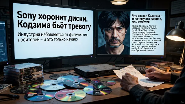 Sony хоронит диски. Кодзима бьёт тревогу